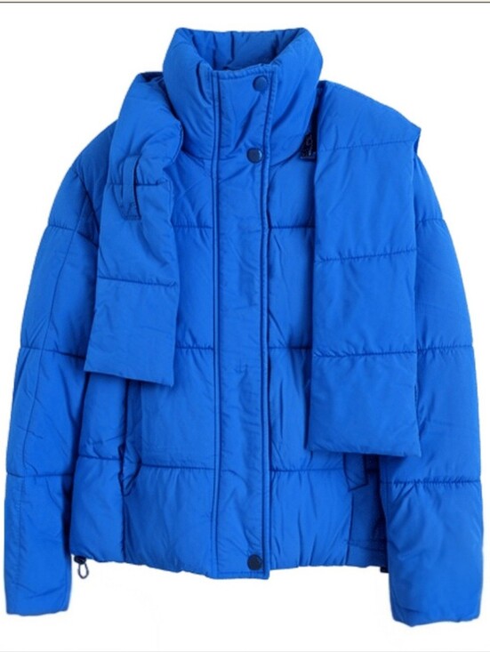 Zara Jackets & Blazers - Womans Cobalt Blue Quilted Puffer Jacket - Bright Blue Small